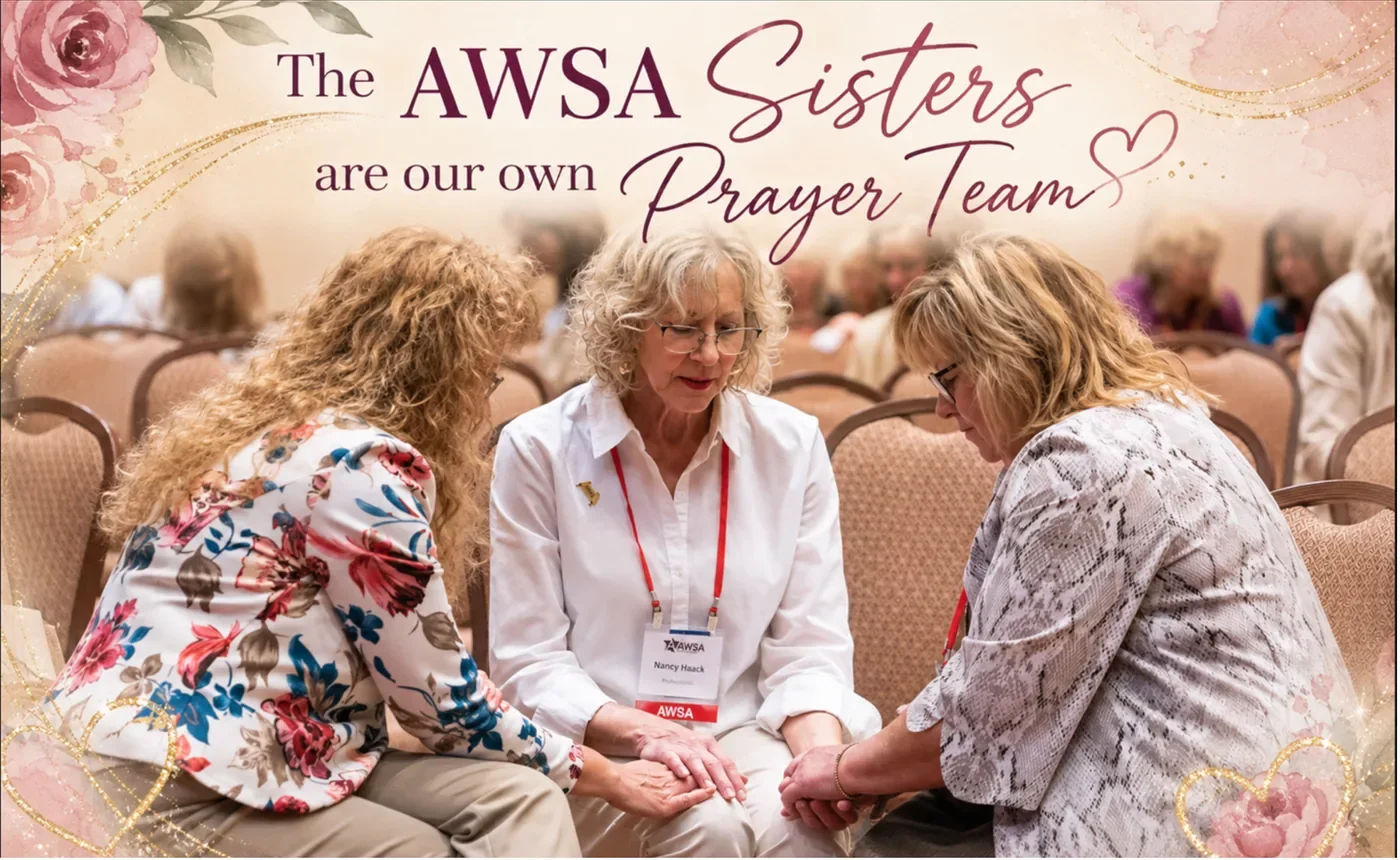 AWSA sisters praying together